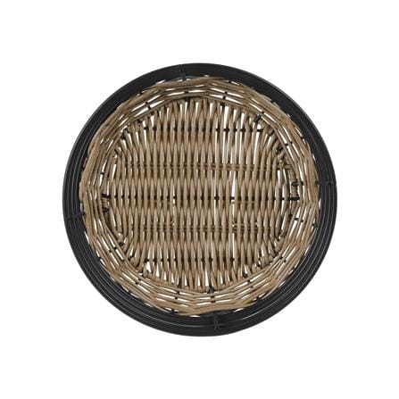 ตะกร้าหวายเทียมทรงกลมเตี้ย KECH HAZEL 22x22x8.3 ซม._2
