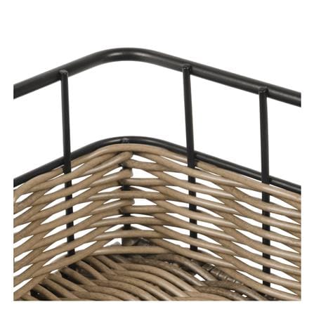 ตะกร้าหวายเทียมทรงสี่เหลี่ยมผืนผ้า KECH HAZEL 25.5x18.6x8.8 ซม._4