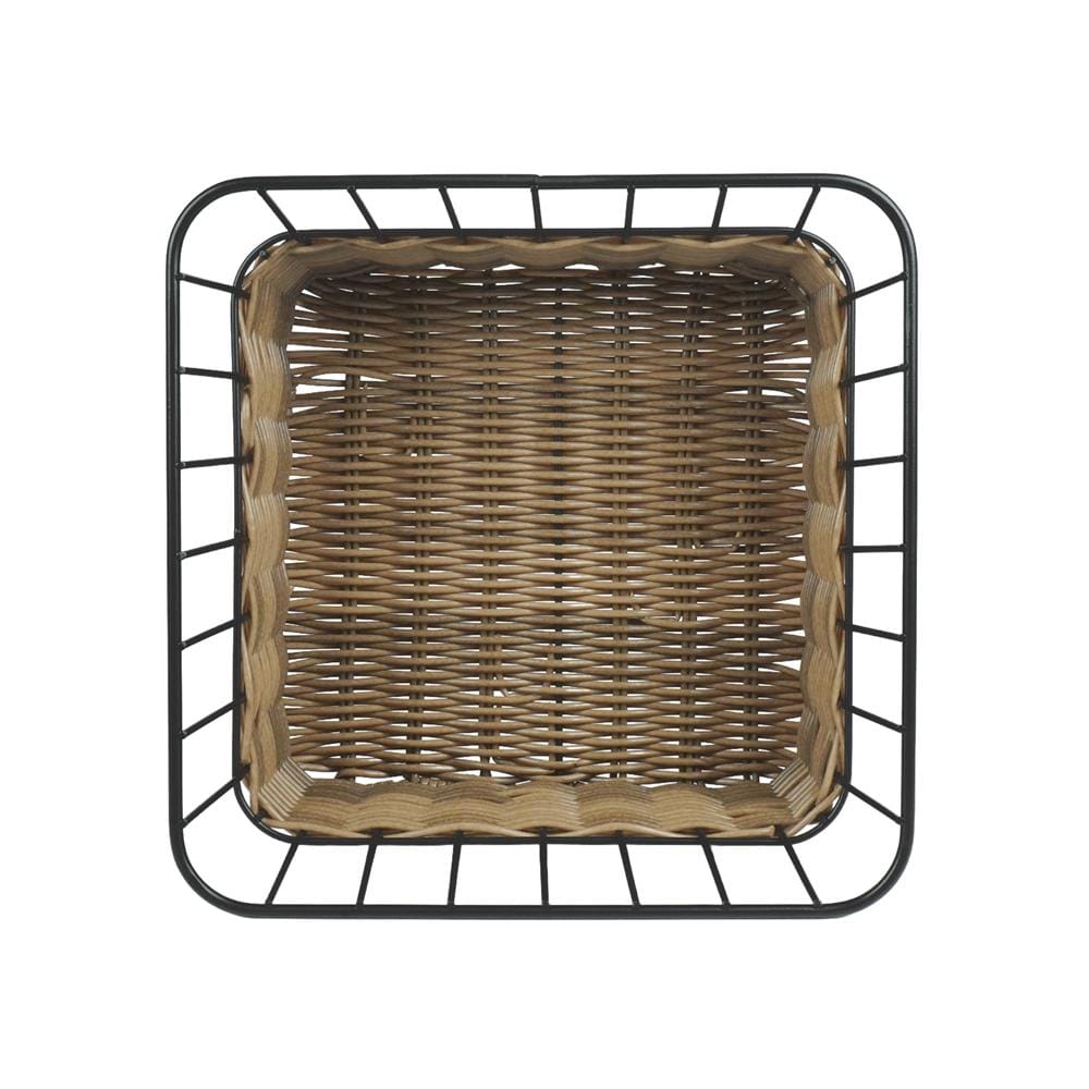 ตะกร้าหวายเทียมทรงสี่เหลี่ยมจัตุรัส KECH HAZEL 26.7x26.7x13.8 ซม.