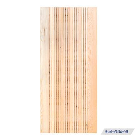 ประตูไม้เฮมล็อกเฟอร์ ไม่เจาะลูกบิด D2D ECO PINE-064 90x200 ซม. สีธรรมชาติ_0