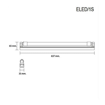ชุดรางนีออน LED LUMAX T8 58-00443 SAVESP3DE 9 วัตต์ DAYLIGHT_5