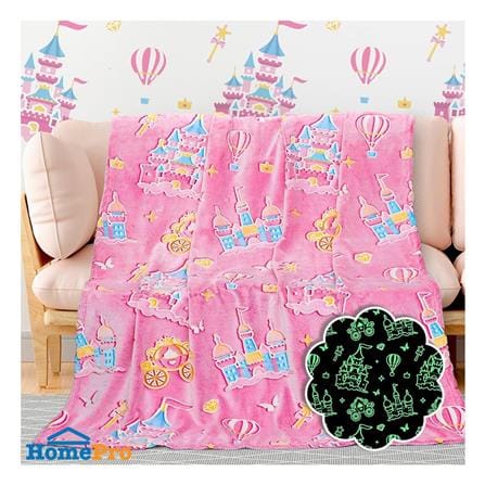 ผ้าห่มเรืองแสง SNAZZ CASTLE 50x60 นิ้ว สี PINK_6