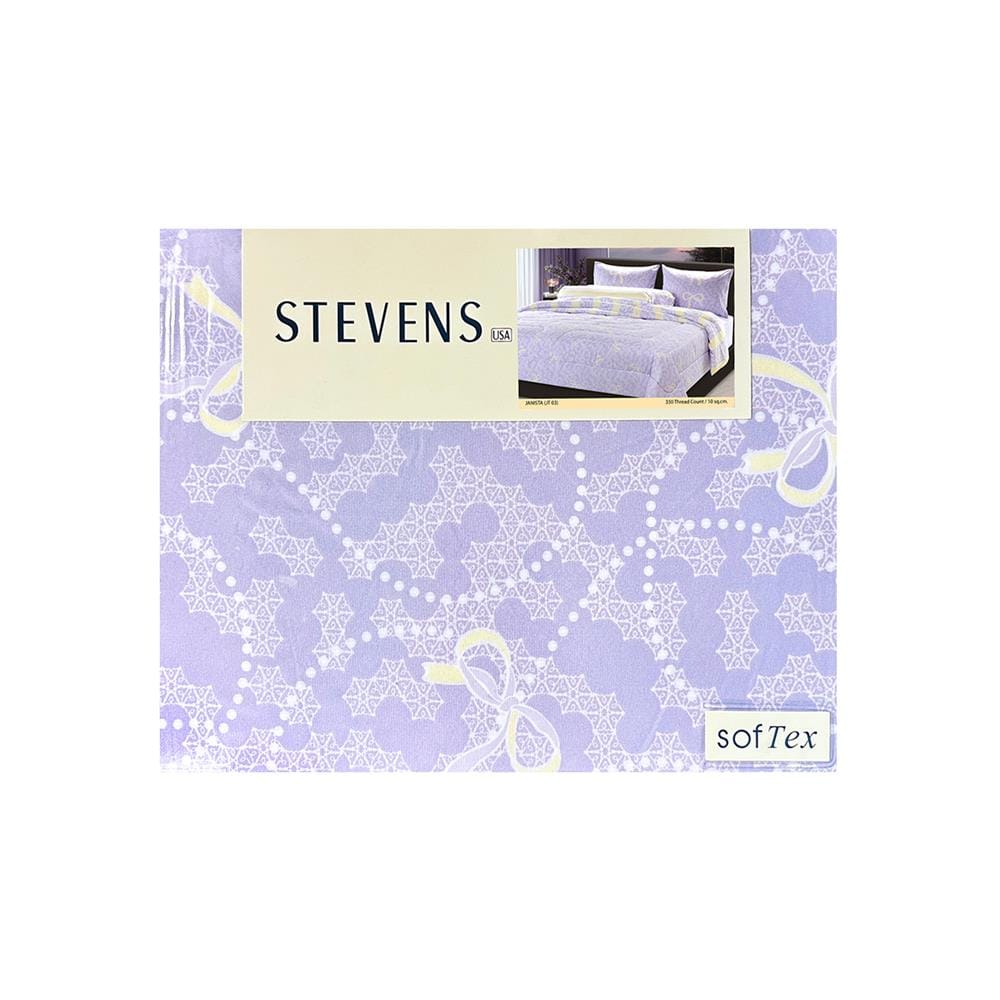ชุดผ้าปูที่นอน 6 ฟุต (ชุด 5 ชิ้น) STEVENS SOFTEX JT03