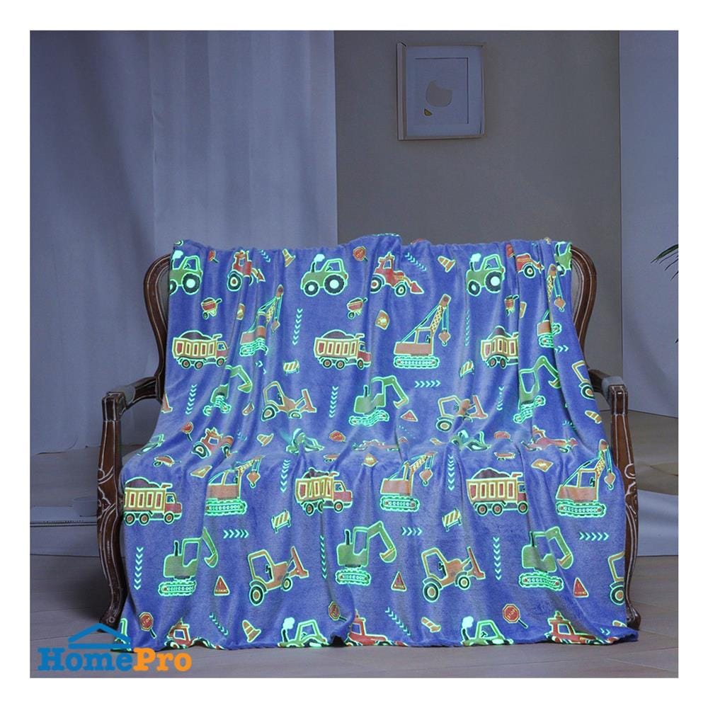 ผ้าห่มเรืองแสง SNAZZ TRUCK 50x60 นิ้ว สี BLUE