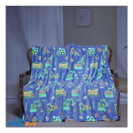 ผ้าห่มเรืองแสง SNAZZ TRUCK 50x60 นิ้ว สี BLUE_10