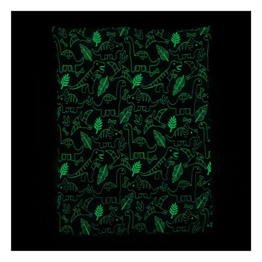 ผ้าห่มเรืองแสง SNAZZ DINO 50x60 นิ้ว สี SKY BLUE