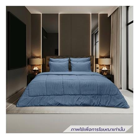 ชุดผ้าปูที่นอน 6 ฟุต (ชุด 5 ชิ้น) PICASSO CLASSIC IRIS SEA BLUE_0