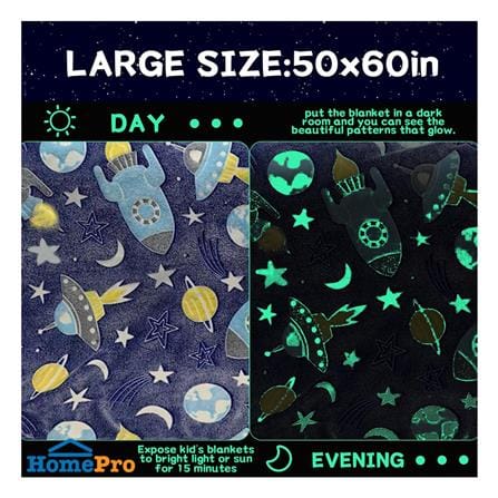 ผ้าห่มเรืองแสง SNAZZ SPACE 50x60 นิ้ว สี PURPLE_9