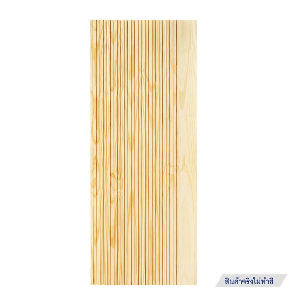 ประตูไม้สนนิวซีแลนด์ ไม่เจาะลูกบิด D2D-910 80x200 ซม. สีธรรมชาติ