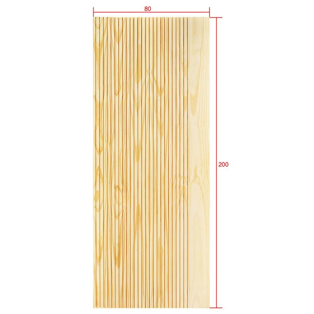 ประตูไม้สนนิวซีแลนด์ ไม่เจาะลูกบิด D2D-910 80x200 ซม. สีธรรมชาติ