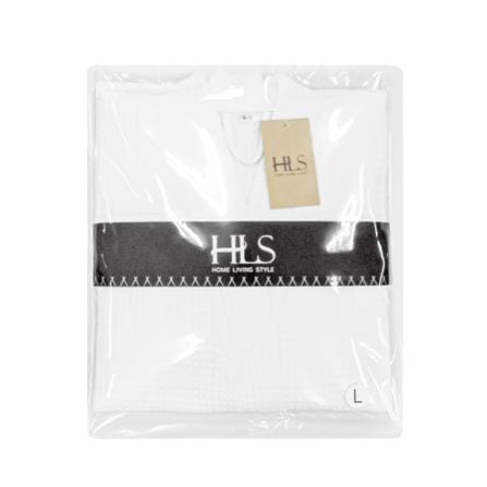 ชุดคลุมอาบน้ำ HOME LIVING STYLE WAFFLE SIZE L สี WHITE_3