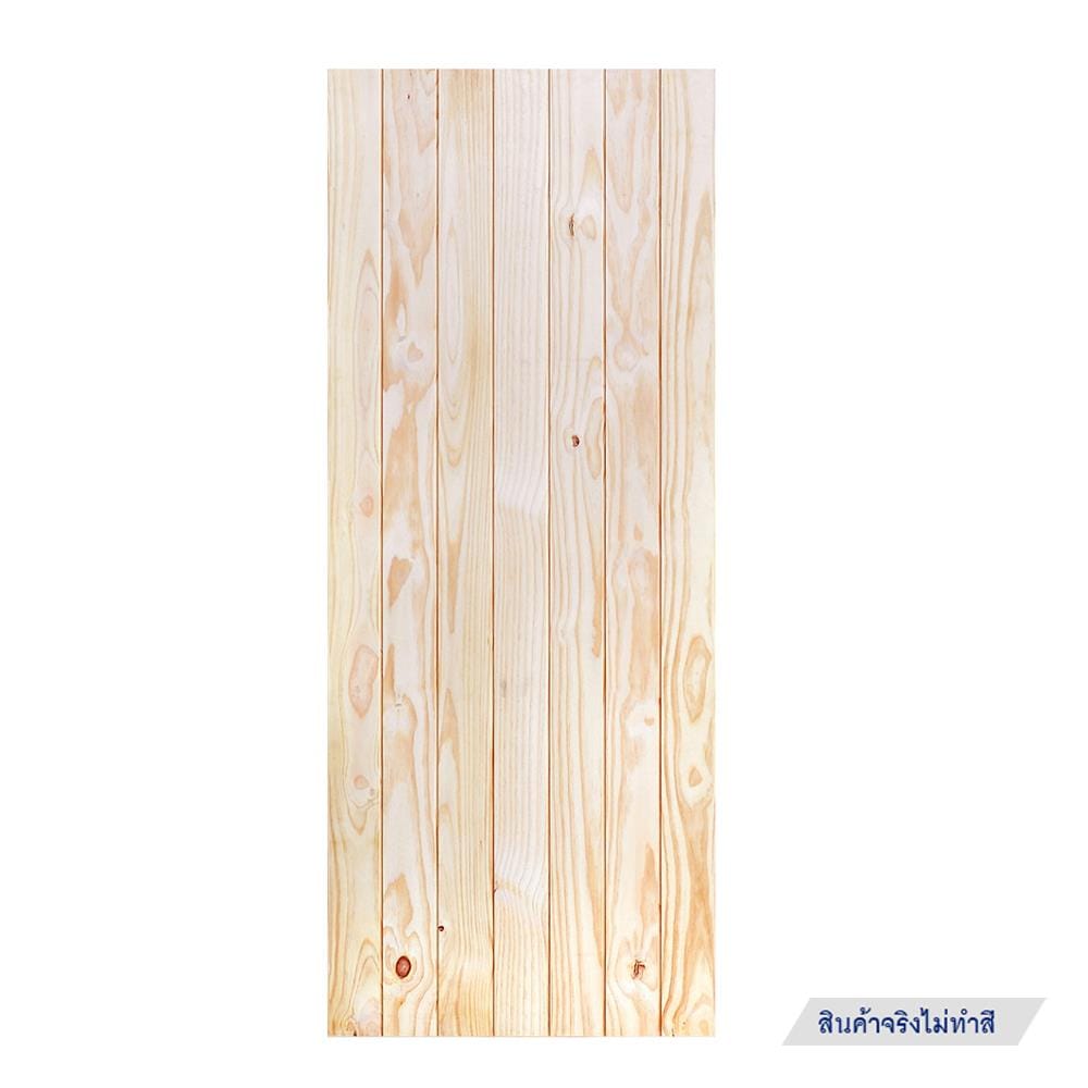 ประตูไม้สนนิวซีแลนด์ ไม่เจาะลูกบิด D2D ECO PINE-802 80x200 ซม. สีธรรมชาติ