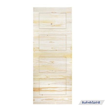 ประตูไม้สนนิวซีแลนด์ ไม่เจาะลูกบิด D2D ECO PINE-811 80x200 ซม. สีธรรมชาติ_0