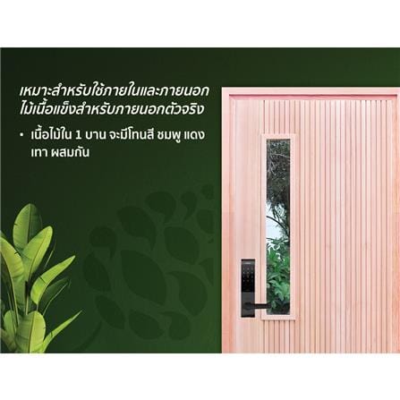 ประตูไม้เรดแกรนด์ดิส ไม่เจาะลูกบิด D2D-914 80x200 ซม. สีธรรมชาติ_3