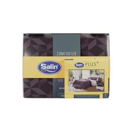 ชุดผ้าปูที่นอน 6 ฟุต (ชุด 6 ชิ้น) SATIN PLUS LUCKY ME LUCKY MORE LK071_4