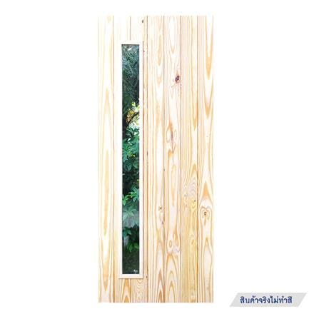 ประตูไม้สนนิวซีแลนด์ ไม่เจาะลูกบิด D2D ECO PINE-813 80x200 ซม. สีธรรมชาติ_0