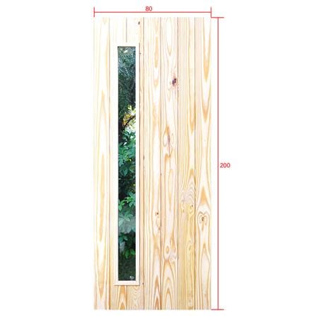 ประตูไม้สนนิวซีแลนด์ ไม่เจาะลูกบิด D2D ECO PINE-813 80x200 ซม. สีธรรมชาติ_4
