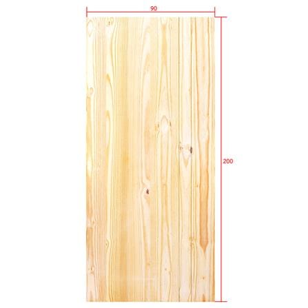 ประตูไม้สนนิวซีแลนด์ D2D ECO PINE-812 90x200 ซม. สีธรรมชาติ ไม่เจาะลูกบิด_4