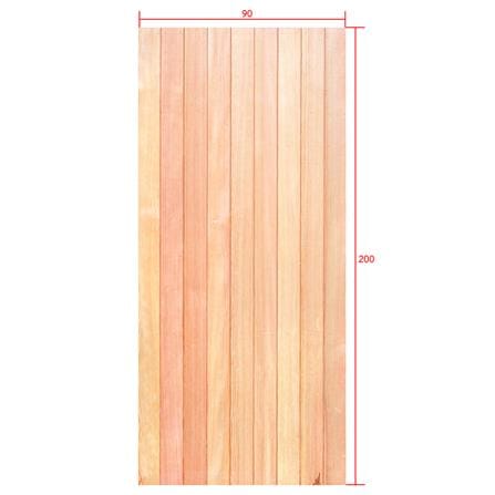 ประตูไม้ดักลาสเฟอร์ ไม่เจาะลูกบิด D2D ECO PINE-802 90x200 ซม. สีธรรมชาติ_4