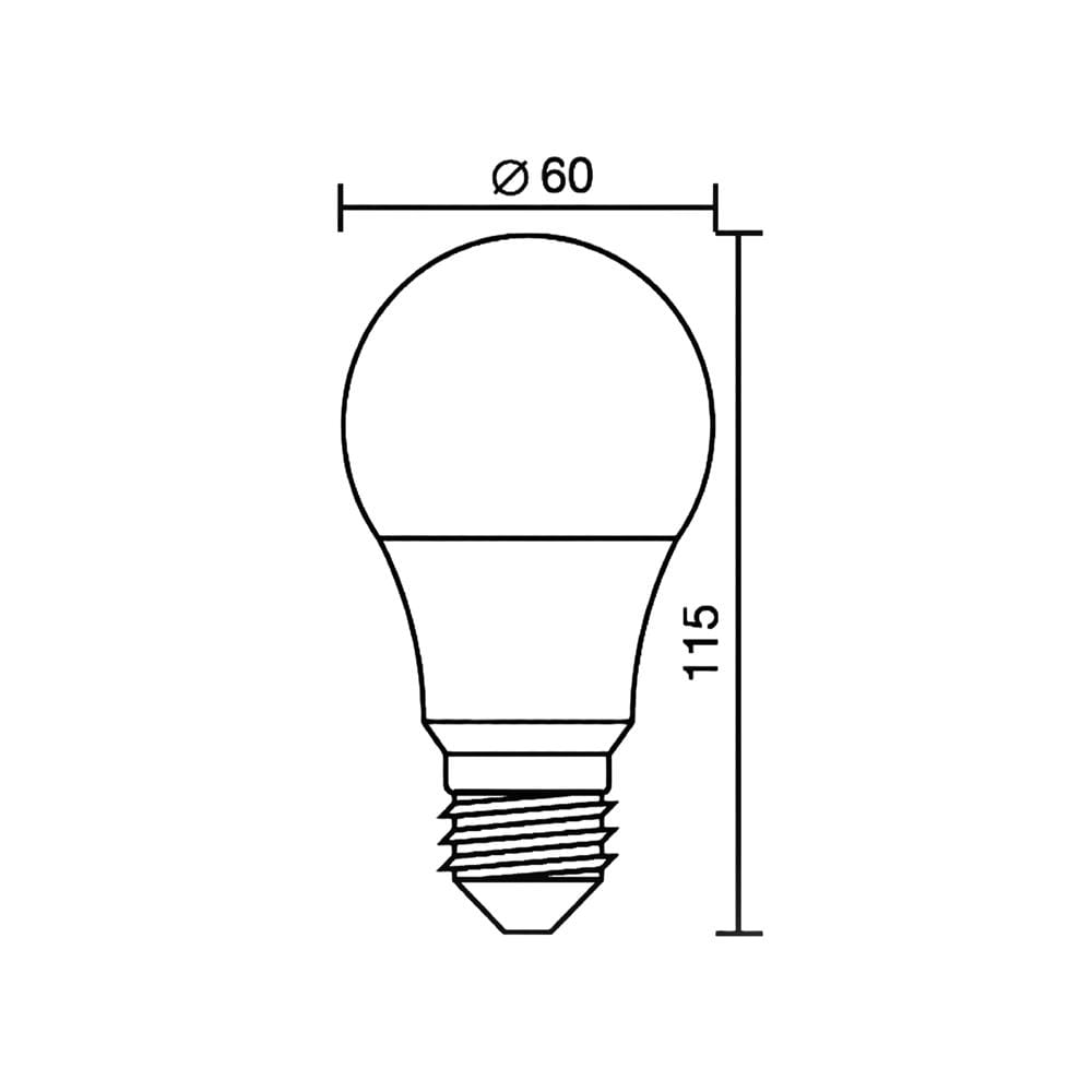 หลอด LED CARINI A60 ECOLIFE2 5 วัตต์ DAYLIGHT E27 (แพ็ก 4 ชิ้น)