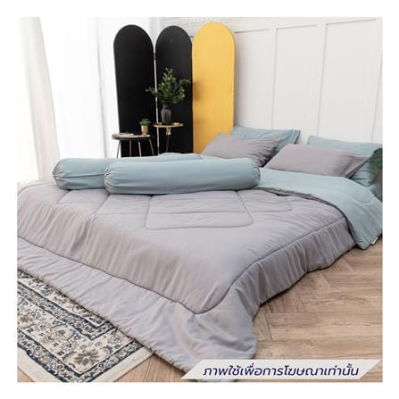 ชุดผ้าปูที่นอน 5 ฟุต (ชุด 6 ชิ้น) SANTA BEDDING สี GREEN/GREY_0