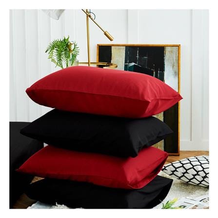 ชุดผ้าปูที่นอน 6 ฟุต (ชุด 6 ชิ้น) SANTA BEDDING สี BLACK/RED_4