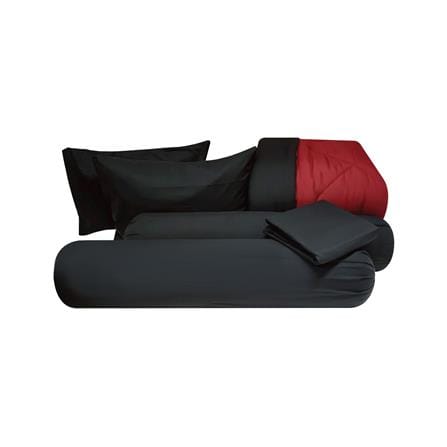 ชุดผ้าปูที่นอน 6 ฟุต (ชุด 6 ชิ้น) SANTA BEDDING สี BLACK/RED_5