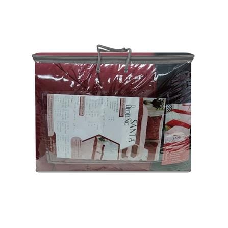 ชุดผ้าปูที่นอน 6 ฟุต (ชุด 6 ชิ้น) SANTA BEDDING สี BLACK/RED_7