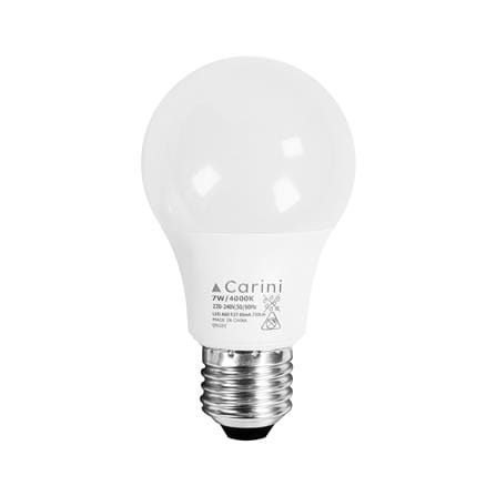 หลอด LED CARINI A60 ECOLIFE2 7 วัตต์ COOL WHITE E27 (แพ็ก 4 ชิ้น)_1