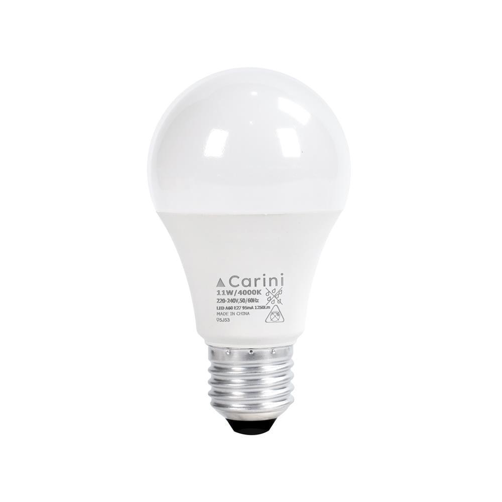 หลอด LED CARINI A60 ECOLIFE2 11 วัตต์ COOL WHITE E27 (แพ็ก 4 ชิ้น)