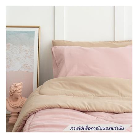 ชุดผ้าปูที่นอน 3.5 ฟุต (ชุด 4 ชิ้น) SANTA BEDDING สี BROWN/PINK_2