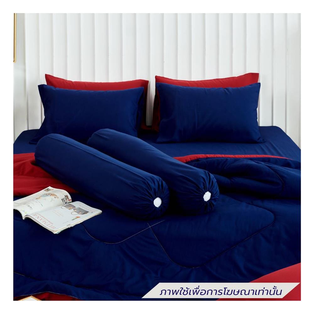ชุดผ้าปูที่นอน 3.5 ฟุต (ชุด 4 ชิ้น) SANTA BEDDING สี BLUE/RED