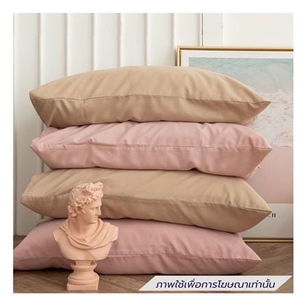 ชุดผ้าปูที่นอน 6 ฟุต (ชุด 6 ชิ้น) SANTA BEDDING สี BROWN/PINK_3