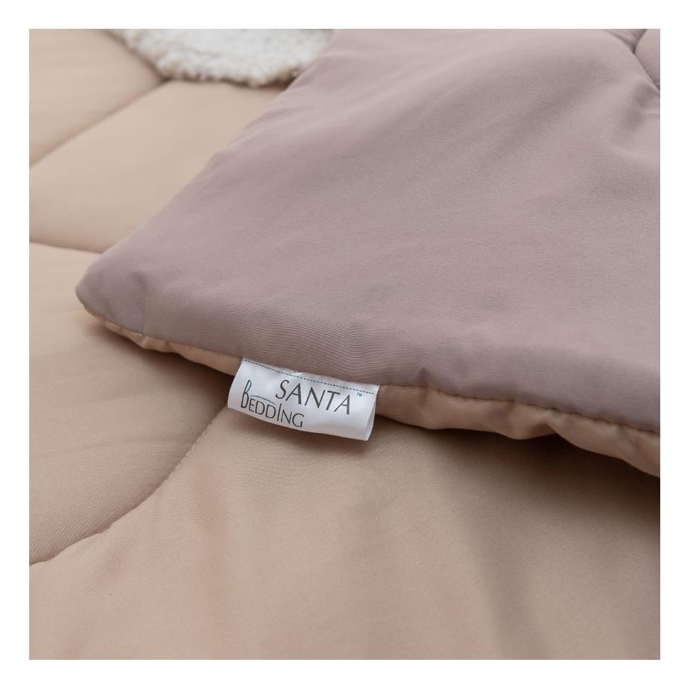 ชุดผ้าปูที่นอน 6 ฟุต (ชุด 6 ชิ้น) SANTA BEDDING สี CREAM/BROWN