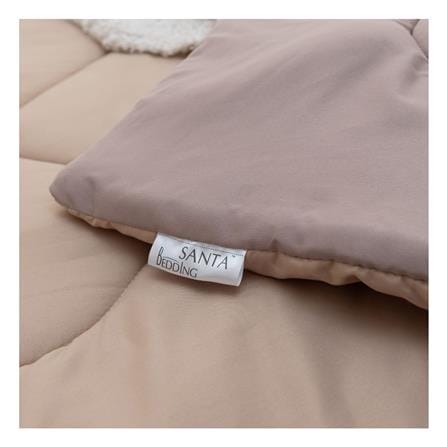 ชุดผ้าปูที่นอน 6 ฟุต (ชุด 6 ชิ้น) SANTA BEDDING สี CREAM/BROWN_4