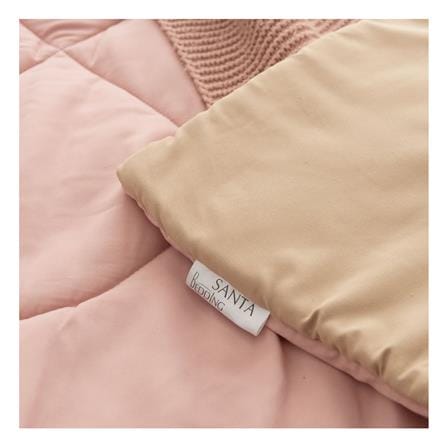 ชุดผ้าปูที่นอน 5 ฟุต (ชุด 6 ชิ้น) SANTA BEDDING สี BROWN/PINK_4