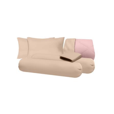 ชุดผ้าปูที่นอน 5 ฟุต (ชุด 6 ชิ้น) SANTA BEDDING สี BROWN/PINK_5