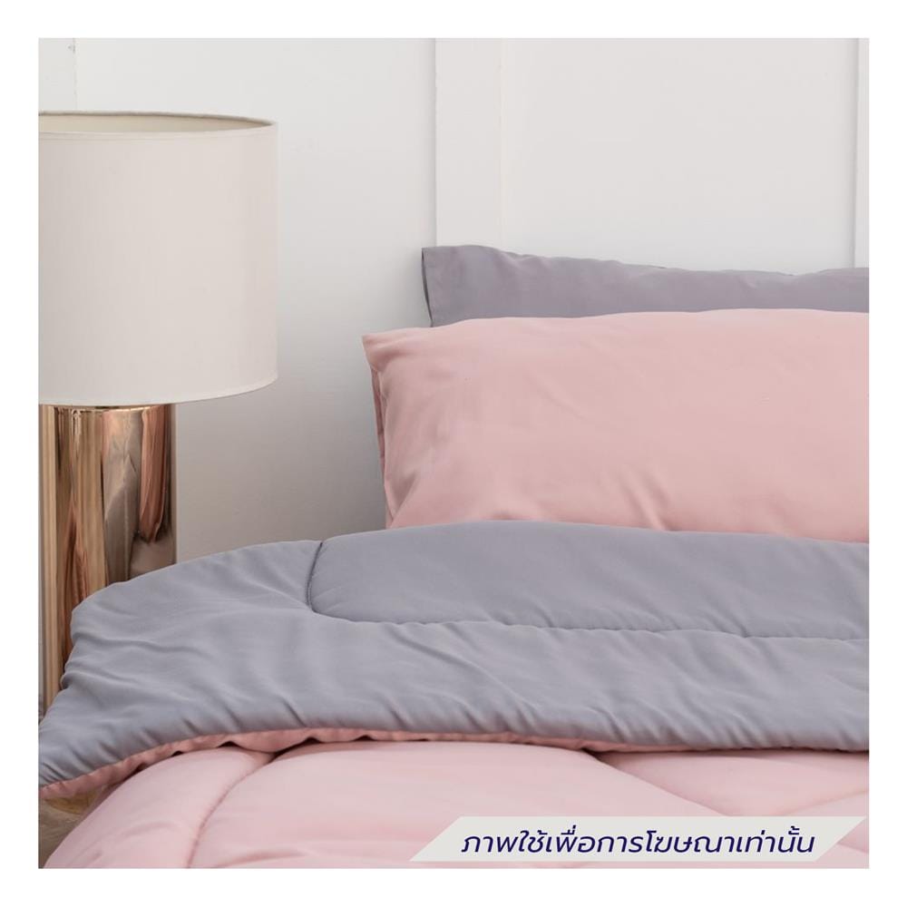 ชุดผ้าปูที่นอน 6 ฟุต (ชุด 6 ชิ้น)  SANTA BEDDING สี GREY/PINK