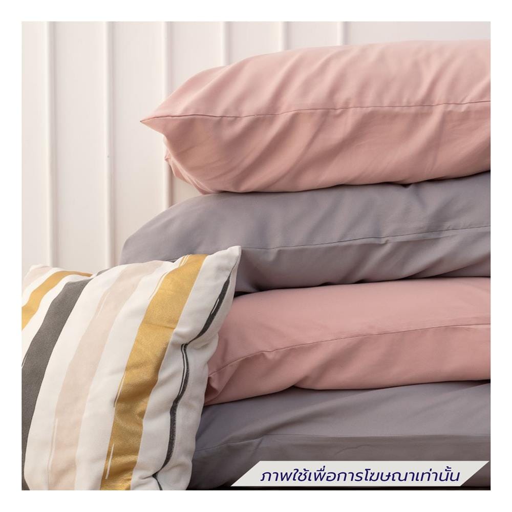 ชุดผ้าปูที่นอน 6 ฟุต (ชุด 6 ชิ้น)  SANTA BEDDING สี GREY/PINK