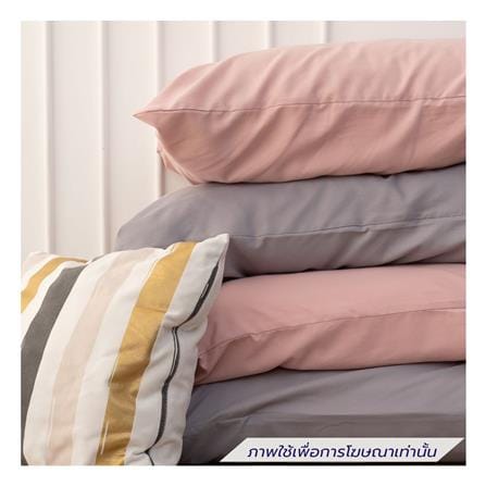 ชุดผ้าปูที่นอน 6 ฟุต (ชุด 6 ชิ้น)  SANTA BEDDING สี GREY/PINK_4