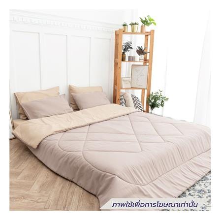 ชุดผ้าปูที่นอน 3.5 ฟุต (ชุด 4 ชิ้น) SANTA BEDDING สี BROWN/CREAM_1