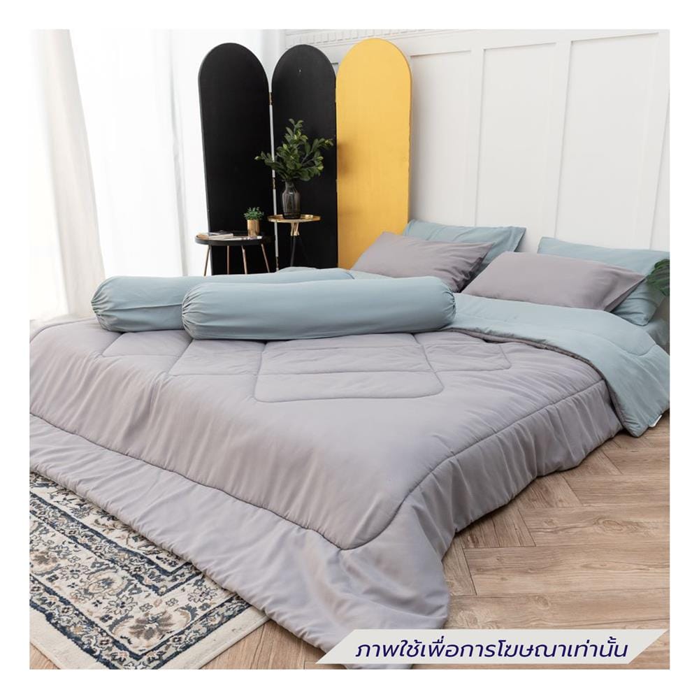 ชุดผ้าปูที่นอน 3.5 ฟุต (ชุด 4 ชิ้น) SANTA BEDDING สี GREEN/GREY