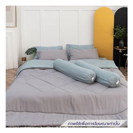 ชุดผ้าปูที่นอน 3.5 ฟุต (ชุด 4 ชิ้น) SANTA BEDDING สี GREEN/GREY_1