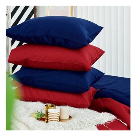 ชุดผ้าปูที่นอน 5 ฟุต (ชุด 6 ชิ้น) SANTA BEDDING สี BLUE/RED_4