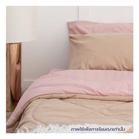 ชุดผ้าปูที่นอน 6 ฟุต (ชุด 6 ชิ้น) SANTA BEDDING สี PINK/BROWN_4