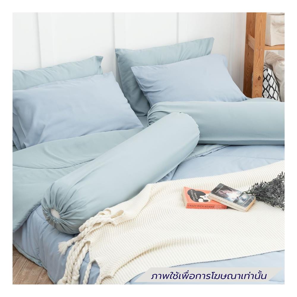 ชุดผ้าปูที่นอน 5 ฟุต (ชุด 6 ชิ้น) SANTA BEDDING สี GREEN /LIGHT BLUE