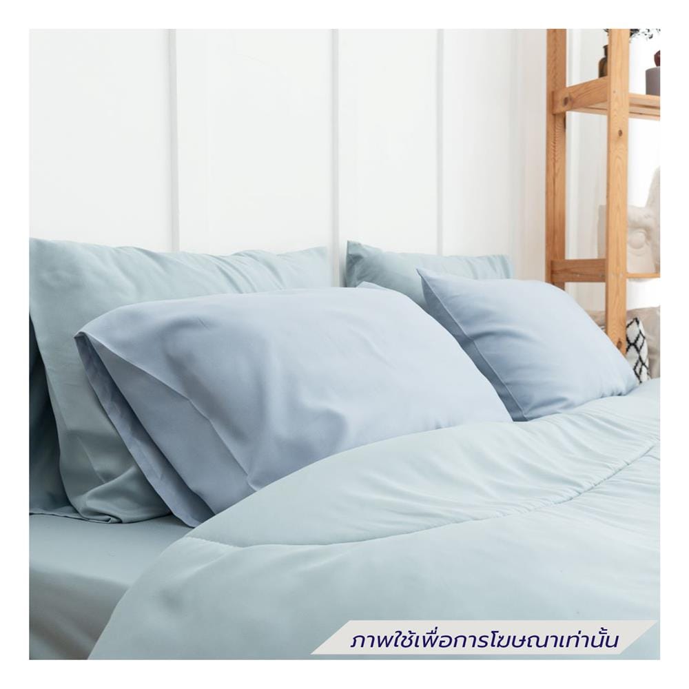 ชุดผ้าปูที่นอน 5 ฟุต (ชุด 6 ชิ้น) SANTA BEDDING สี GREEN /LIGHT BLUE