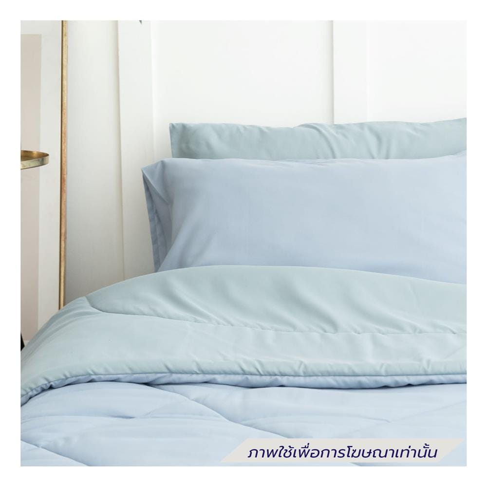 ชุดผ้าปูที่นอน 5 ฟุต (ชุด 6 ชิ้น) SANTA BEDDING สี GREEN /LIGHT BLUE