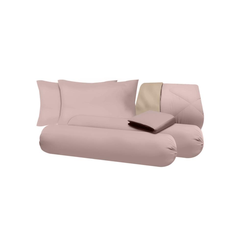 ชุดผ้าปูที่นอน 5 ฟุต (ชุด 6 ชิ้น) SANTA BEDDING สี CREAM/BROWN