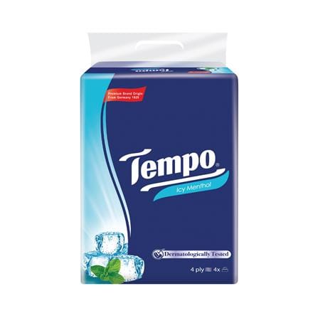 กระดาษเช็ดหน้า TEMPO SOFT PACK ICE MENTHOL (แพ็ก 4 ชิ้น)_0
